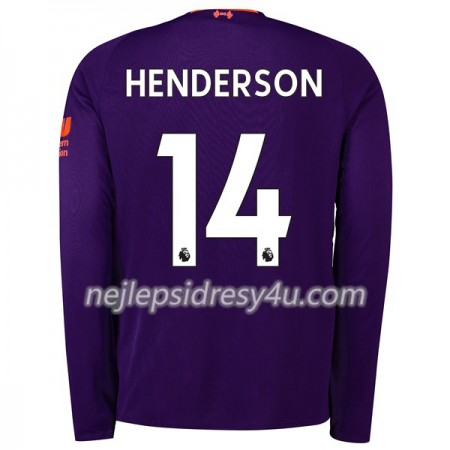 Fotbalový Dres Liverpool Henderson 14 Venkovní 2018/19 Dlouhý Rukáv